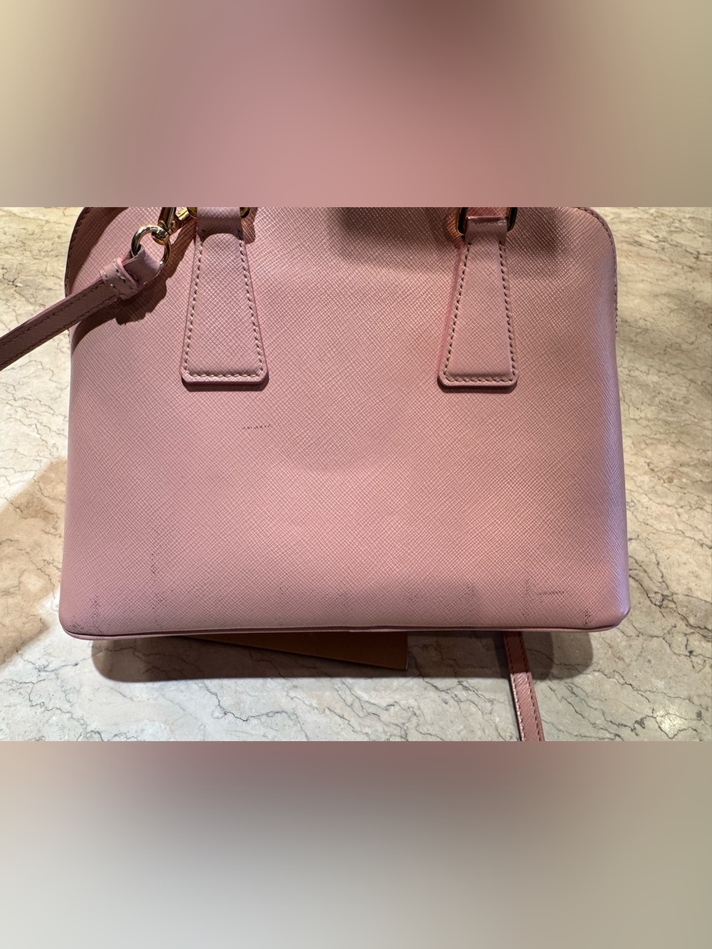 Prada Small Pink Promenade Bag, Gold Hardware - Picture 3 of 16